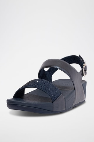 Sandales compensées Lulu - Bleu marine