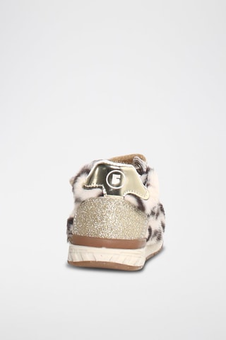 Baskets en nubuck Ferdi - Doré et rose