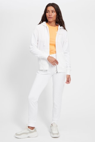Sweat à capuche - Blanc - Blanc, rouge, bleu et orange