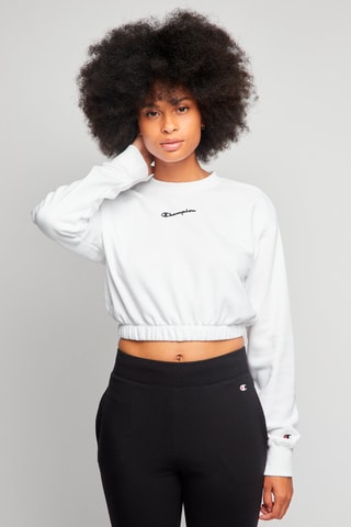 Crop top - Blanc - Blanc, noir et rouge