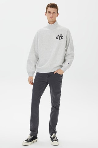 Sweat Yankess New York - Gris clair chiné - Gris