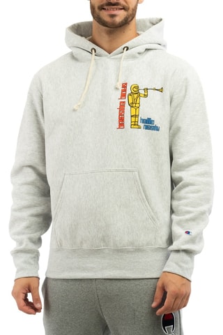 Sweat Beastie Boys - Gris chiné - Bleu, jaune, orange et gris
