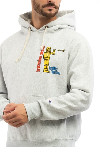 Sweat Beastie Boys - Gris chiné - Bleu, jaune, orange et gris