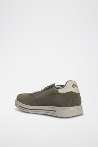 Baskets en cuir Hula - Blanc et vert
