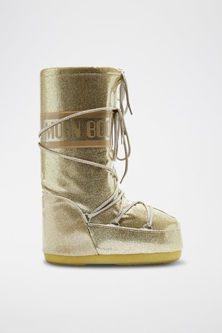 Bottes Icon à paillettes - Marron et doré