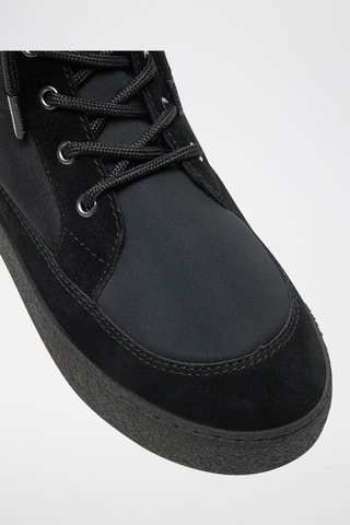 Bottines en cuir Ltrack combat - Noir