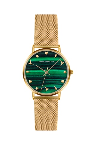 Reloj de cuarzo de acero - Dorado - Emily Westwood