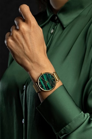 Reloj de cuarzo de acero - Dorado - Emily Westwood