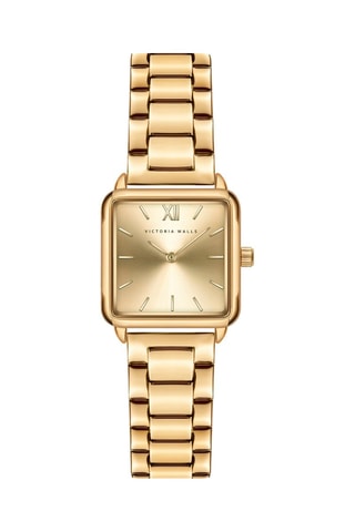 Reloj de cuarzo de acero - Dorado  - Victoria Walls