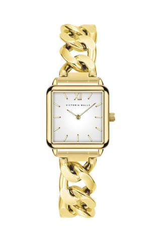 Reloj de cuarzo de acero - Dorado - Victoria Walls