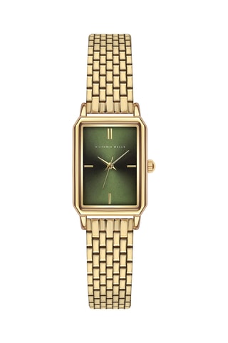 Reloj de cuarzo de acero - Dorado