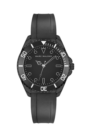 Reloj de cuarzo de silicona - Negro