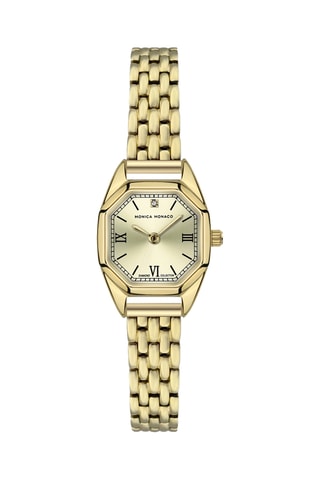 Reloj de cuarzo de acero - Dorado