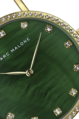 Reloj de cuarzo de acero - Dorado y verde