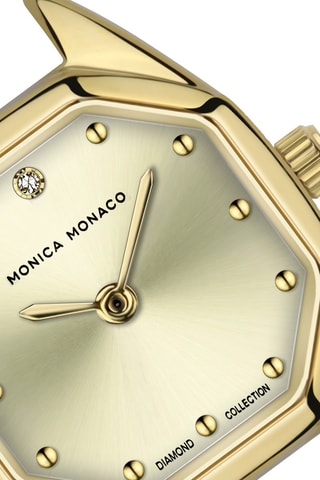 Reloj de cuarzo de acero - Dorado
