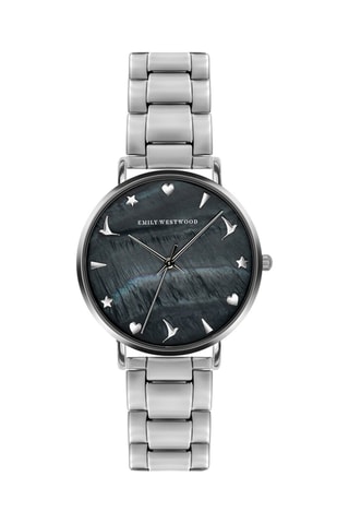 Reloj de cuarzo de acero y nácar - Emily Westwood