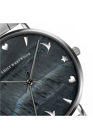 Reloj de cuarzo de acero y nácar - Emily Westwood