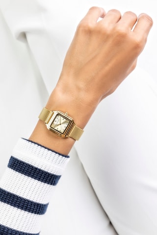 Reloj de cuarzo japonés de acero - Dorado  - Emily Westwood