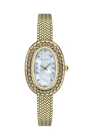 Reloj de cuarzo de acero - Dorado - Emily Westwood
