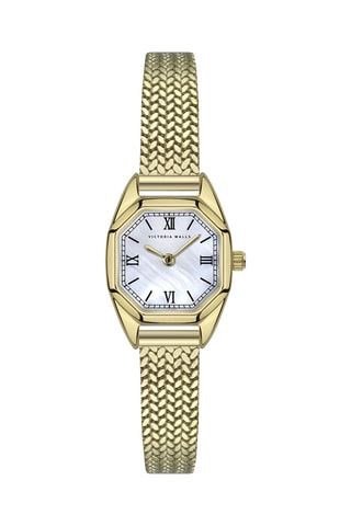 Reloj de cuarzo de acero - Dorado