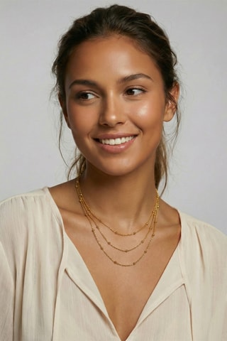 Collar - Chapado en oro amarillo