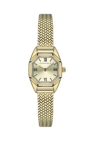 Reloj de cuarzo de acero - Dorado