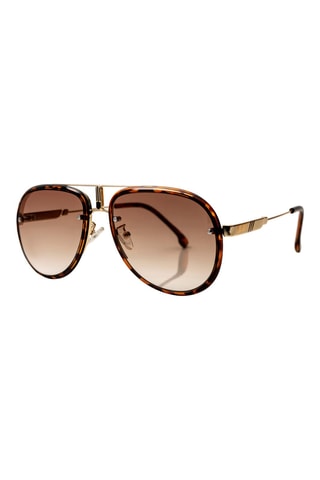 Gafas de sol mujer - Negro, marrón y dorado