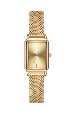 Reloj de cuarzo japonés de acero - Dorado  - Victoria Walls