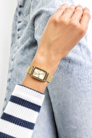 Reloj de cuarzo japonés de acero - Dorado  - Victoria Walls