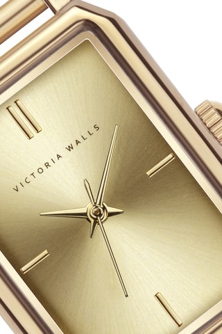 Reloj de cuarzo japonés de acero - Dorado  - Victoria Walls