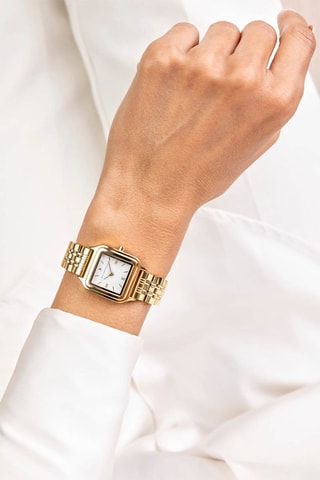 Reloj de cuarzo de acero - Dorado y blanco - Emily Westwood
