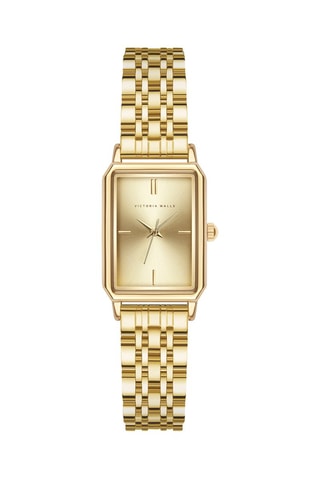 Reloj de cuarzo de acero - Dorado - Victoria Walls