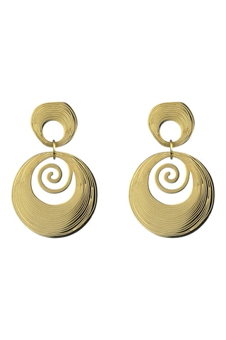 Pendientes Raya - Chapado en oro amarillo