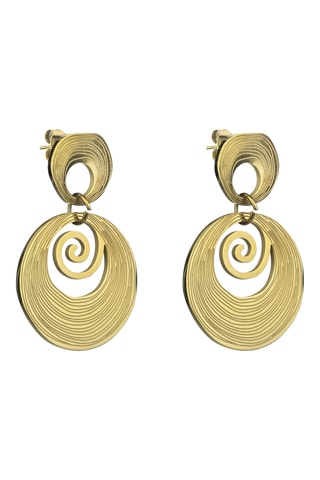 Pendientes Raya - Chapado en oro amarillo