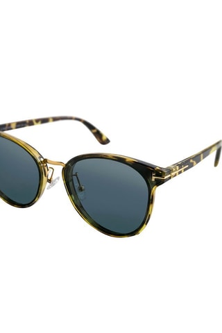 Gafas de sol polarizadas mujer Alaina - UV400 - Marrón y miel - Marrón y negro