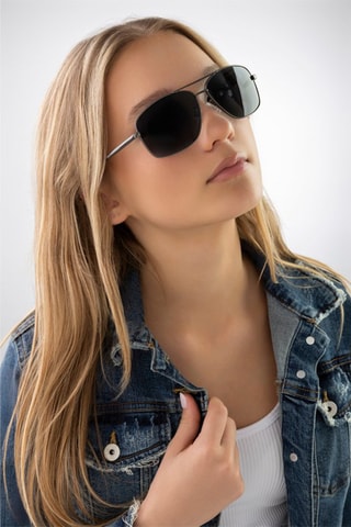 Gafas de sol polarizadas unisex - Gris y negro