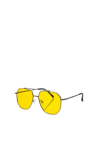 Gafas de sol polarizadas unisex - Plateado y amarillo