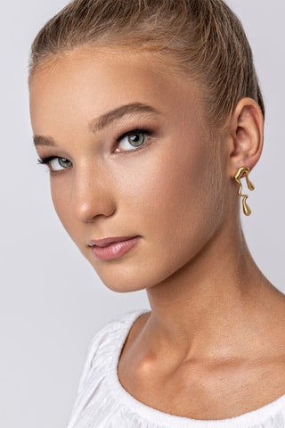 Pendientes Averie - Chapado en oro amarillo