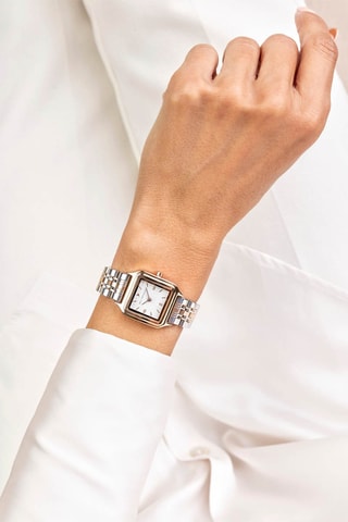 Reloj de cuarzo de acero - Rosa dorado y plateado - Emily Westwood