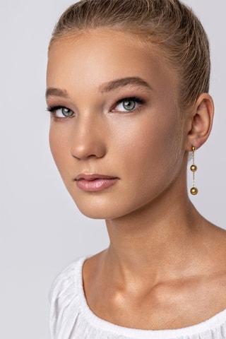Pendientes Alison - Chapado en oro amarillo