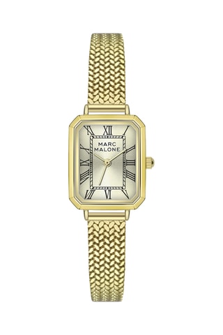 Reloj de cuarzo de acero - Dorado - Marc Malone