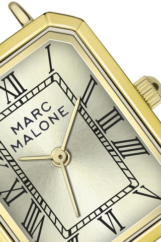 Reloj de cuarzo de acero - Dorado - Marc Malone