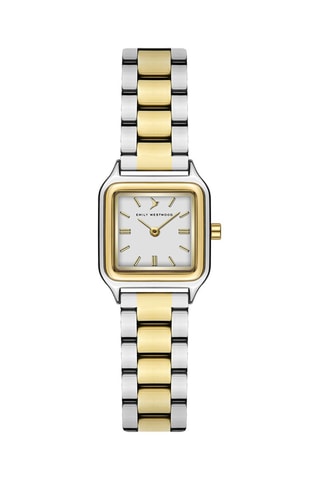 Reloj de cuarzo de acero - Plateado y dorado - Victoria Walls