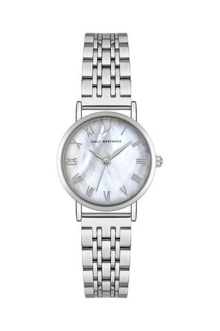 Reloj de cuarzo de acero y nácar - Emily Westwood