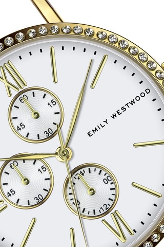 Reloj de cuarzo de acero - Dorado - Emily Westwood