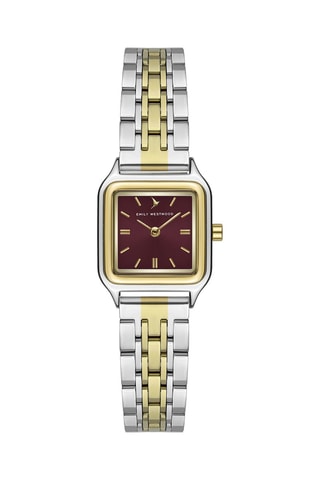 Reloj de cuarzo de acero - Plateado y dorado - Emily Westwood