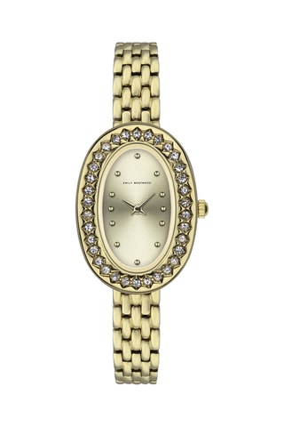 Reloj de cuarzo de acero - Dorado