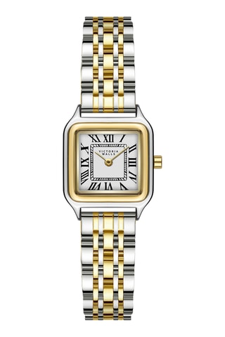 Reloj de cuarzo de acero - Plateado y dorado