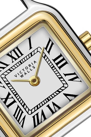 Reloj de cuarzo de acero - Plateado y dorado