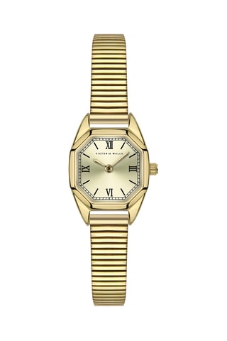 Reloj de cuarzo de acero - Dorado